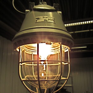 Industriële Lamp, Bunkerlamp Originele Ex DDR Designlamp