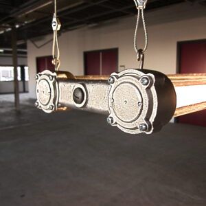 industriële lamp, bunkerlamp, fabriekslamp, vintage, led lamp