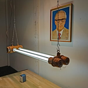industriële bunkerlamp, kooilamp, vintage, Bauhaus, led lampen, fabriekslamp