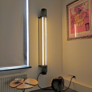 Industriële wandlamp